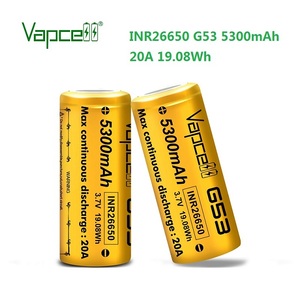 <span class=keywords><strong>Vapcell</strong></span> G53 INR26650 5300มิลลิแอมป์ต่อชั่วโมง20A 3.6โวลต์สามารถชาร์จได้เซลล์แบตเตอรี่ลิเธียมไอออนสำหรับพลังงานแบบพกพา - Product Image 6