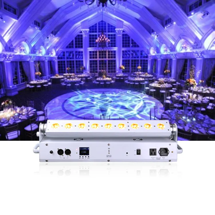 Maxled 9x18 Вт 9*15 Вт 3 в 1 2 глаза cob 800 полоса цветения bp 0606h yellowriver par lights dmx led 54 uplight для сцены