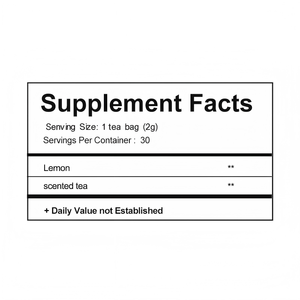 ชาดำผสมเปลือกเลมอนออร์แกนิกอบแห้งแบบแช่แข็ง OEM FreshLemon Classic บรรจุ 30 ซองชาในกล่อง - Product Image 4