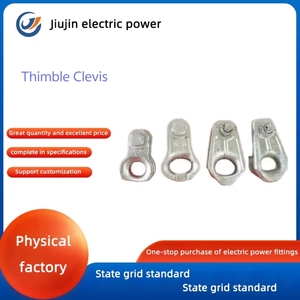 Accessori di potenza su misura in acciaio zincato preformato senza uscita morsetto ditale <span class=keywords><strong>Clevis</strong></span> tensione morsetto per raccordi elettrici - Product Image 2