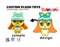 Boneka Plushie Kustom Berbentuk Hantu Kuning untuk Hadiah Anak dan Pajangan Toko