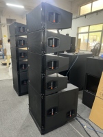Sistema de Altavoces Line Array Pasivo de Madera de 3 Vías y Audio Dual para Exteriores, Impedancia de 8 Ohmios, Tipo J8
