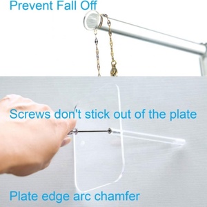 Đơn Giản Rõ Ràng 2-Tầng Đứng Acrylic Vòng Vòng Đeo Tay Hiển Thị Chủ Tổ Chức Đồ Trang Sức Chủ Tổ Chức Acrylic Hiển Thị Đồ Trang Sức - Product Image 2