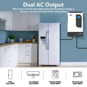 Convertisseur de puissance à onde sinusoïdale pure haute efficacité 12 kW monophasé 48 V CC vers 220 V CA pour la sauvegarde d'énergie solaire domestique - Product Image 5