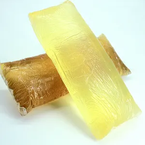 Pegamento adhesivo de fusión en caliente amarillo PSA para bolsa autoadhesiva con fuerte resistencia al desprendimiento