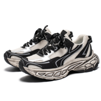 Chaussures de course et de sport décontractées pour hommes, originales, de luxe, respirantes, en maille, à semelle en caoutchouc épaisse, rehaussantes, vente en gros
