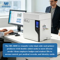 Solution d'impression de cartes d'identité pour administrations et entreprises MASUNG MS-8600 600 DPI à transfert couleur haute capacité