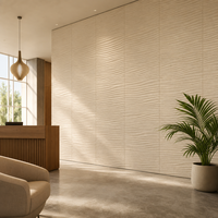 Panneau flexible en pierre MCM, texture ondulée 3D, 2-3 mm, ignifuge, imperméable, écologique, revêtement mural intérieur/extérieur