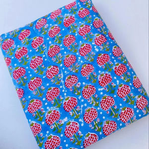 Tissu en coton indien fait main en gros, tissu imprimé à la main Sanganeri de Jaipur, matière première pour vêtements, vente en gros OEM ODM - Product Image 1