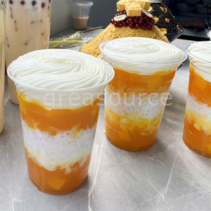 มะม่วงส้มโอสูตรโฮมเมดกะทิที่เรียบง่ายวิปปิ้งครีมไข่มุก<span class=keywords><strong>สาคู</strong></span>น้ำแข็งก้อน faux ชาเขียวมะลิเทียม - Product Image 6