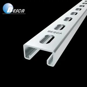 Mạ kẽm nhúng nóng sắt thép không gỉ hình thành <span class=keywords><strong>C</strong></span> u loại đụ<span class=keywords><strong>c</strong></span> strut hồ sơ kênh đường sắt trong 41mm bởi 41mm hoặ<span class=keywords><strong>c</strong></span> 21mm - Product Image 6
