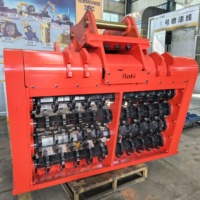 Bucket Screening Crusher Excavator MONDE dengan Gigi Bucket, Bucket Screening Batu Hidrolik untuk Daur Ulang Sampah 1-50 Ton