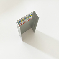 Profilé en aluminium anodisé argent pour salle de bain, canal C et U pour porte coulissante en verre de douche