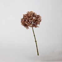 Bunga Hydrangea Kain Sutra Gaya Eropa Buatan Tangan Berkualitas Tinggi Desain Baru Warna Vintage Musim Gugur Hari Ibu Natal