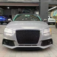 Parachoques Delantero Nuevo para Auto con Rejilla de Panal y Faros Antiniebla Estilo RS para Audi A3/S3 2008-2012