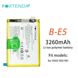 แบตเตอรี่ลิเธียมไอออนแบบชาร์จไฟได้สำหรับ <span class=keywords><strong>B</strong></span>-<span class=keywords><strong>E5</strong></span> 3260mAh แบตเตอรี่โทรศัพท์มือถือสำหรับ <span class=keywords><strong>VIVO</strong></span> Y83/Y81แบตเตอรี่ลิเมอร์ Li-Ion ชาร์จได้ - Product Image 5