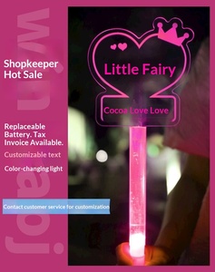 Richshining Ventaglietti LED Personalizzati a Forma Libera per Concerti, Effetto Neon, Logo in Acrilico, Cambio Colore, Alimentazione a Batteria, per Feste di <span class=keywords><strong>Laurea</strong></span> ed Eventi - Product Image 5