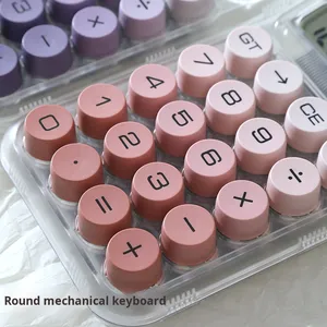 Gradient Màu Nhựa Máy Tính Pin Powered Cơ Khí Vòng Bàn Phím Máy Tính Cho Sinh Viên Văn Phòng - Product Image 5
