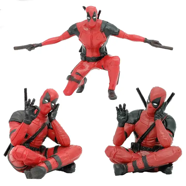 dis-ney marvel x-hommes 6.5cm deadpool 2 action figure anime voiture  décoration collection figurine mini jouets modèle pour enfants cadeau