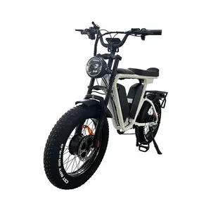 2000w bicicleta elétrica motor duplo 52v 22ah bateria de lítio super73 pneu gordo suspensão completa disco hidráulico quebrar bicicleta de estrada