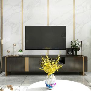 Self-adhesive Wall <b>Tile</b> - Waterproof Seam Floor Decoration with Gilt Lines Wear-resistant <b>for</b> Living Room/<b>Bathroom</b> - Product Image 3