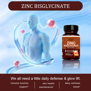 OEM Zink-Bisglycinat 95mg Kapseln - Immununterstützung Hautgesundheit Nahrungsergänzungsmittel für Erwachsene 2 Kapseln Täglich 60-Kapseln Großpackung - Product Image 3