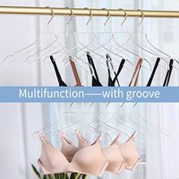 Nouveau Style rond acrylique cintre cristal clair avec crochet en or conception fonctionnelle robes manteaux magasins de vêtements salons