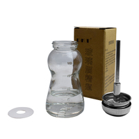 Flacon en verre carré de 50 ml/110 ml, anti-éclaboussures, résistant à la corrosion, lignes de graduation, antistatique, facile à nettoyer, pompe sérigraphiée