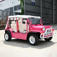 Austin Mini Moke 4 places, buggy de plage électrique classique, certifié EEC, batterie au lithium 96V, véhicule à faible vitesse