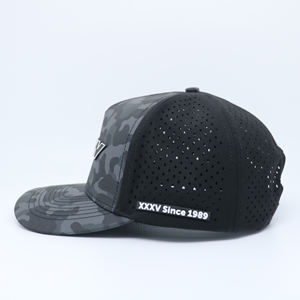 Gorras de Béisbol OEM Unisex de 5 Paneles, Estilo Deportivo, Tela de Camuflaje, Poliéster de Alta Calidad, con Logotipo de Parche de Goma - Product Image 2