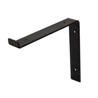 Support d'étagère de Fabrication en acier personnalisé/tige résistante en forme de I support d'étagère flottant d'armoire monté noir