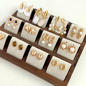 Aretes tulipan ternir 925 bijoux de mode en argent grosse boucle d'oreille pendiente mujer todo goutte zircon boucles d'oreilles - Product Image 1