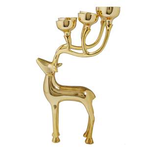 Supports à bougies en aluminium au prix le plus bas, décoratifs pour la maison, porte-bougie en aluminium en forme de cerf - Product Image 1