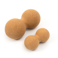 Ballon de massage pour la libération des points de tension, équipement de fitness en gros, balles de massage personnalisées en liège pour pieds et mains, accessoire de récupération