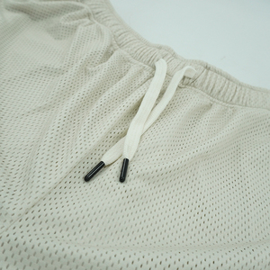 Pantalones cortos de tela de malla de doble línea para hombre, con cordón sólido, logotipo personalizado, pantalones cortos de malla de verano para hombre Pro Fitness con bolsillo - Product Image 5