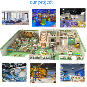 Équipement de terrain de jeu intérieur souple et sécurisé pour enfants, trampoline, filets d'escalade, couleur et taille personnalisées, haute capacité (>500 kg) pour les parcs d'attractions - Product Image 5