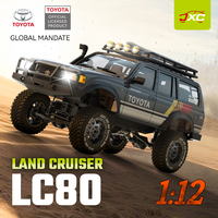 1:12 échelle classiques Land Cruiser LC80 RC modèle voitures tout-terrain 2.4Ghz pleine proportionnelle télécommande Buggies jouets avec éclairage