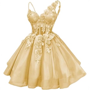 S2518N 2026 Nuovo Abito da Sera in Cashmere con Applicazioni in Pizzo, Vestito da Ballo per Adolescenti, in <span class=keywords><strong>Tulle</strong></span> con Perline, ad Asciugatura Rapida - Product Image 4