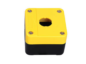 <span class=keywords><strong>NIN</strong></span> IP65, botón pulsador de cabeza de hongo rojo a prueba de agua, etiqueta de parada de NO, 10A, corriente máxima de 220V, caja de Control de liberación de plástico - Product Image 5