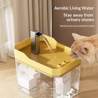 Fuente de Agua Automática para Gatos de 1500mL, Dispensador de Agua para Mascotas con Circulación, Alimentación USB, Filtro y Diseño de Flujo de Grifo