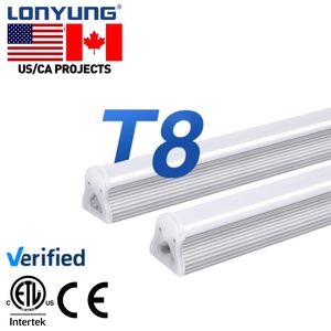 Tùy chỉnh ETL CE 4000K-6500K T8 <span class=keywords><strong>18W</strong></span> <span class=keywords><strong>Led</strong></span> ống đèn 4ft-8ft có thể liên kết cửa hàng đèn nhôm 1200mm 4ft 5000K <span class=keywords><strong>LED</strong></span> ống - Product Image 1