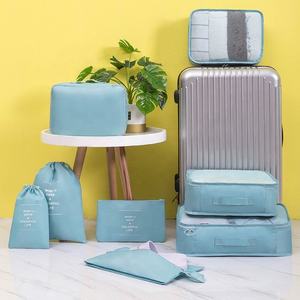 ชุดกระเป๋าจัดระเบียบสัมภาระแบบพับได้ 8 ชิ้น พิมพ์ลายหลากสี พร้อมโลโก้สั่งทำพิเศษ ขนาดใหญ่ สำหรับการเดินทาง - Product Image 4