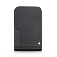 Clé à distance 433Mhz ID46 PCF7947 puce 3 boutons pour Megane Scenic 2003-2008 carte à puce d'urgence en plastique noir