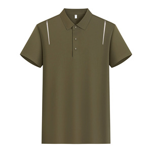 Deportes de verano para hombres y mujeres, ocio para Polo 7A, estampado de solapa de seda helada antibacteriana, uniformes de Golf de negocios para correr y Fitness - Product Image 1