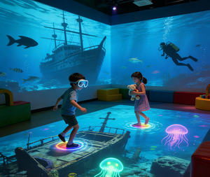 Sistema de Proyección Holográfica Inmersiva Comercial para Niños con Juegos Interactivos para Centros Comerciales y Parques de Diversiones - Product Image 5