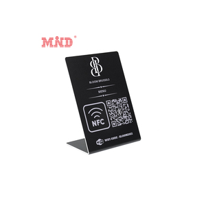 13.56mhz अनुकूलित ऐक्रेलिक nfc समीक्षा स्टैंड सोशल मीडिया मेनू qrcode डिस्प्ले स्टैंड - Product Image 2