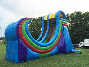Ngoài Trời Giant 21ft <span class=keywords><strong>Wild</strong></span> Rapids Slides Nửa Ống Rampage Inflatable Trượt Nước Cho Người Lớn - Product Image 3