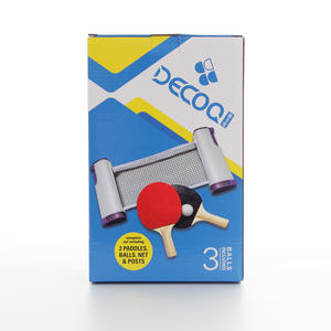 Juego <span class=keywords><strong>de</strong></span> raquetas <span class=keywords><strong>de</strong></span> tenis <span class=keywords><strong>de</strong></span> <span class=keywords><strong>mesa</strong></span> <span class=keywords><strong>de</strong></span> madera <span class=keywords><strong>de</strong></span> álamo, <span class=keywords><strong>2</strong></span> raquetas y 3 bolas, juguete deportivo divertido para jugar, hecho <span class=keywords><strong>de</strong></span> goma duradera - Product Image 4