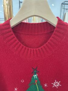 Áo len bán chạy nhất, thiết kế Giáng sinh, họa tiết sọc mùa đông, áo len dệt kim - Product Image 6