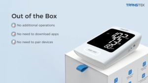 מד לחץ דם חכם 4G איכותי של טרנסטק עם ניטור מרחוק ואפשרויות מרובות לשרוולים - Product Image 3